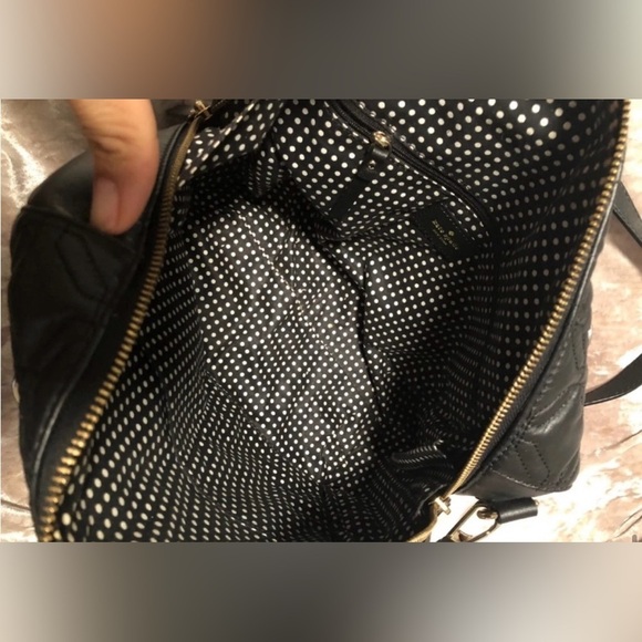 Kate Spade Hello Kitty Purse Black Satchel Crossbody Custom - Picture 6 of 7